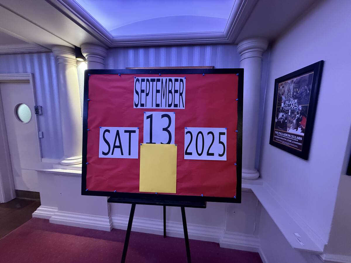 Penn & Teller's audience-participation stage piece is shown in the lobby of the London Palladiu ...