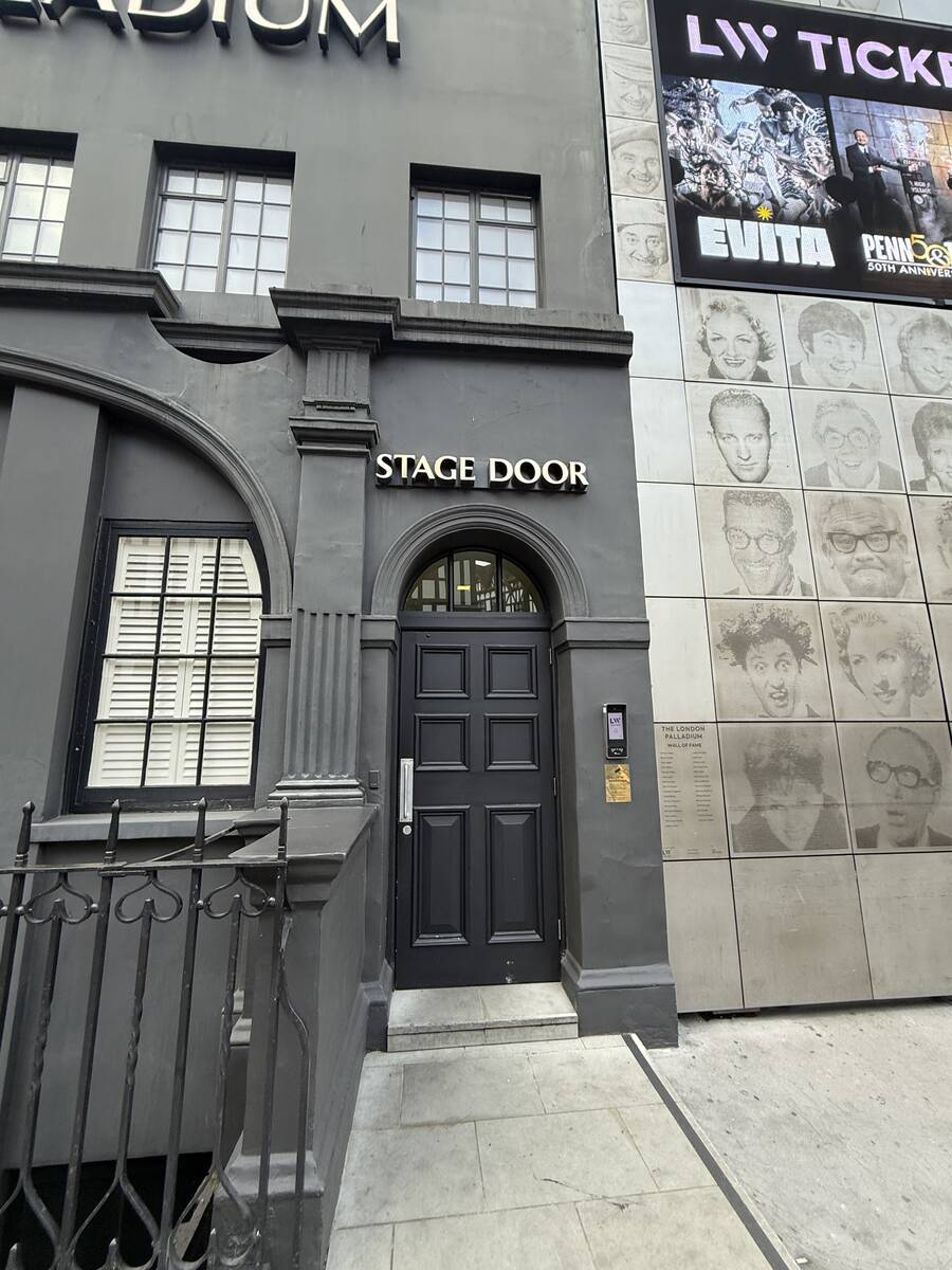 The Royal Box at the London Palladium is shown prior to Penn & Teller's opening night at the th ...