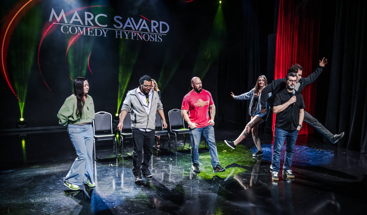 A scene from Marc Savard's new show at Flyover on the Strip. Burton reopened his production in ...