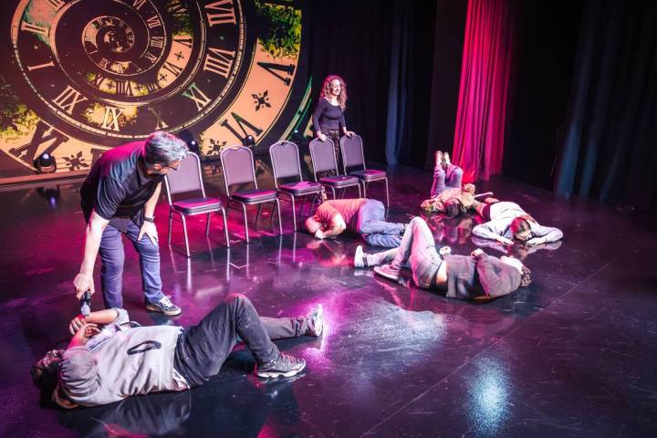 A scene from Marc Savard's new show at Flyover on the Strip. Burton reopened his production in ...