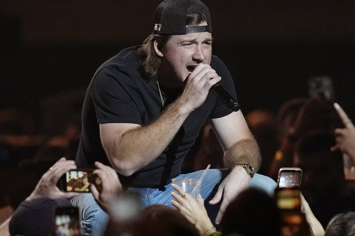FILE - Morgan Wallen performs on the first night of the 2022 iHeartRadio Music Festival in Las ...