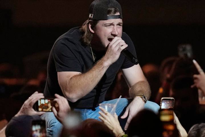 FILE - Morgan Wallen performs on the first night of the 2022 iHeartRadio Music Festival in Las ...