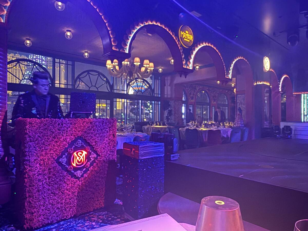 A look at the new dinner show at Mayfair Supper Club at Bellagio. (John Katsilometes/Las Vegas ...