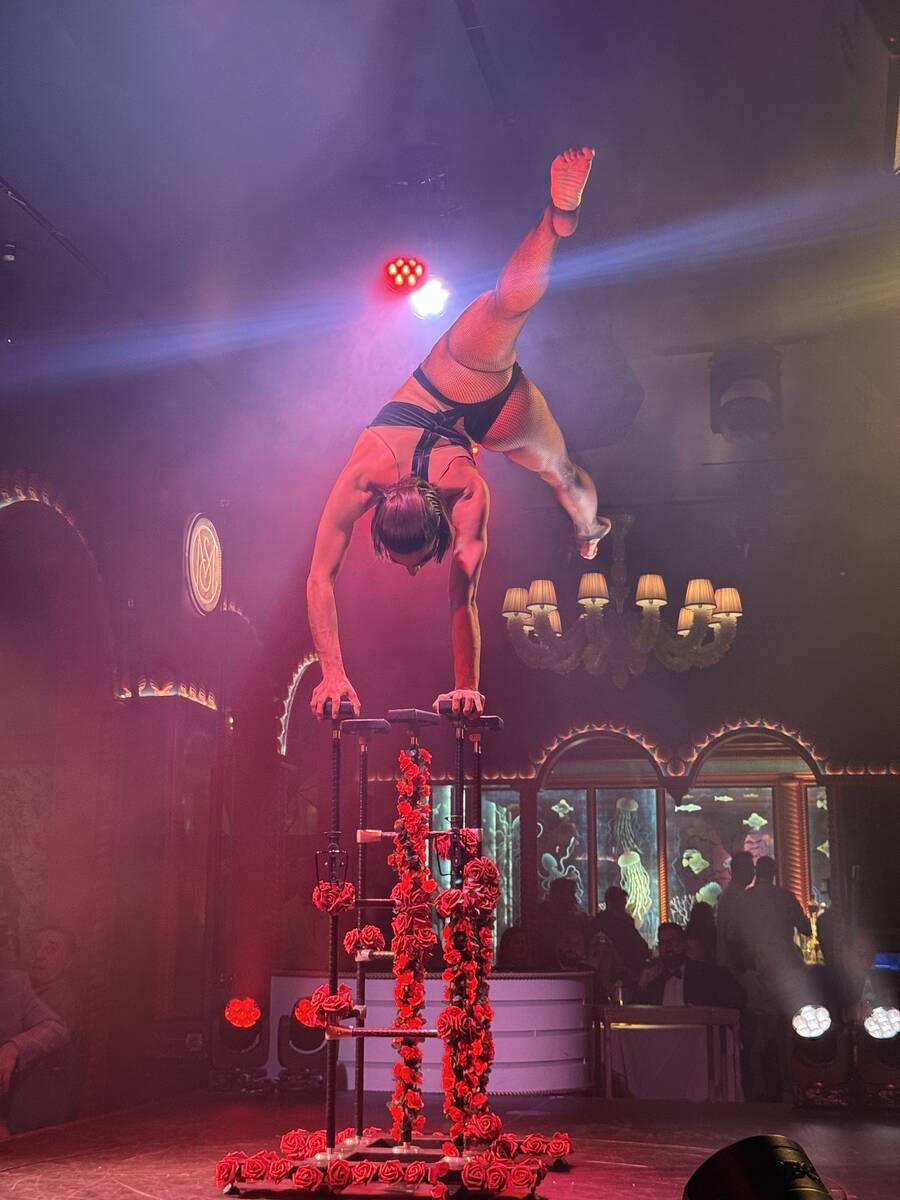A look at the new dinner show at Mayfair Supper Club at Bellagio. (John Katsilometes/Las Vegas ...