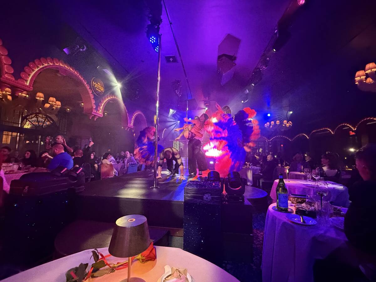 A look at the new dinner show at Mayfair Supper Club at Bellagio. (John Katsilometes/Las Vegas ...
