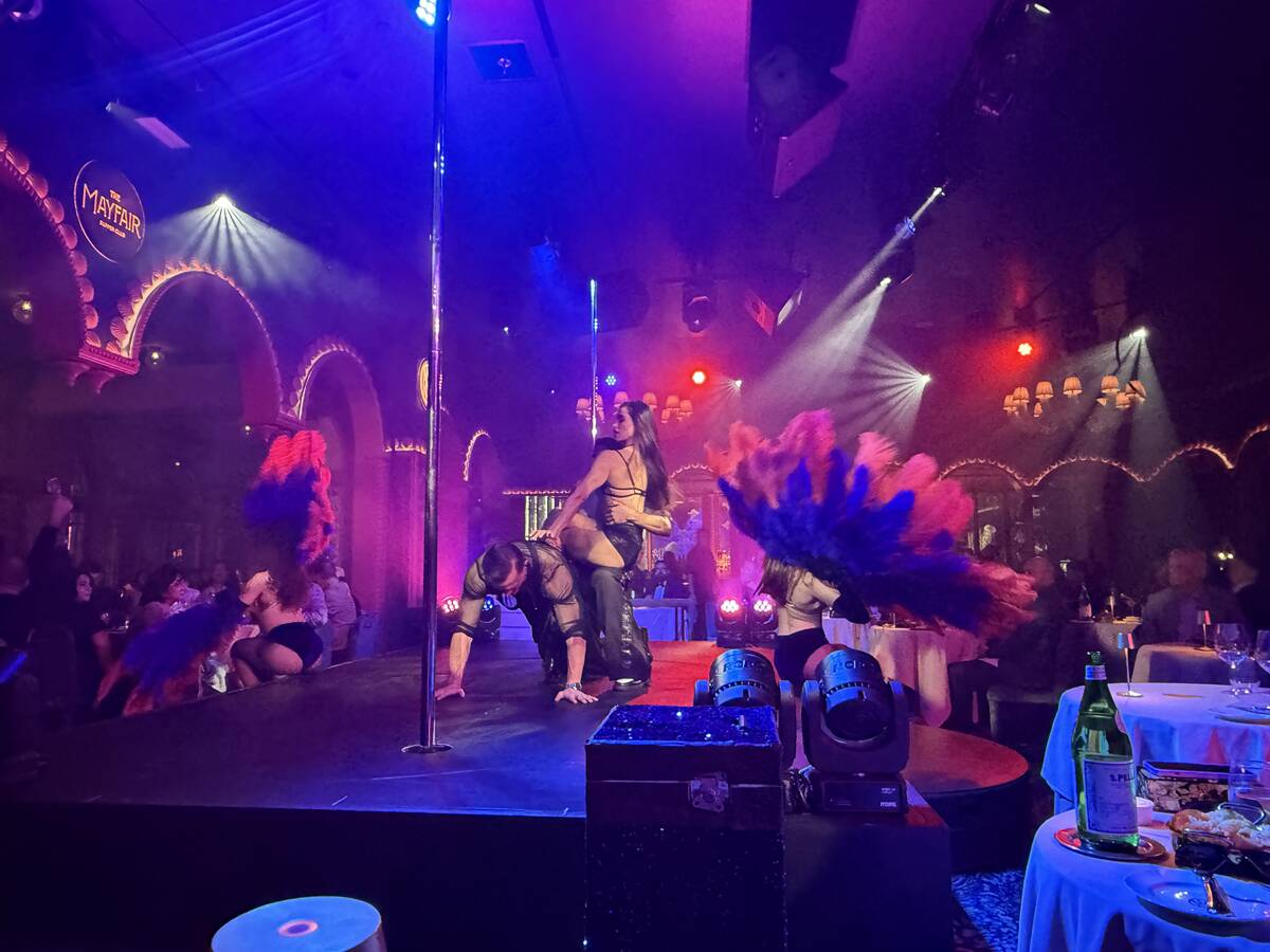 A look at the new dinner show at Mayfair Supper Club at Bellagio. (John Katsilometes/Las Vegas ...