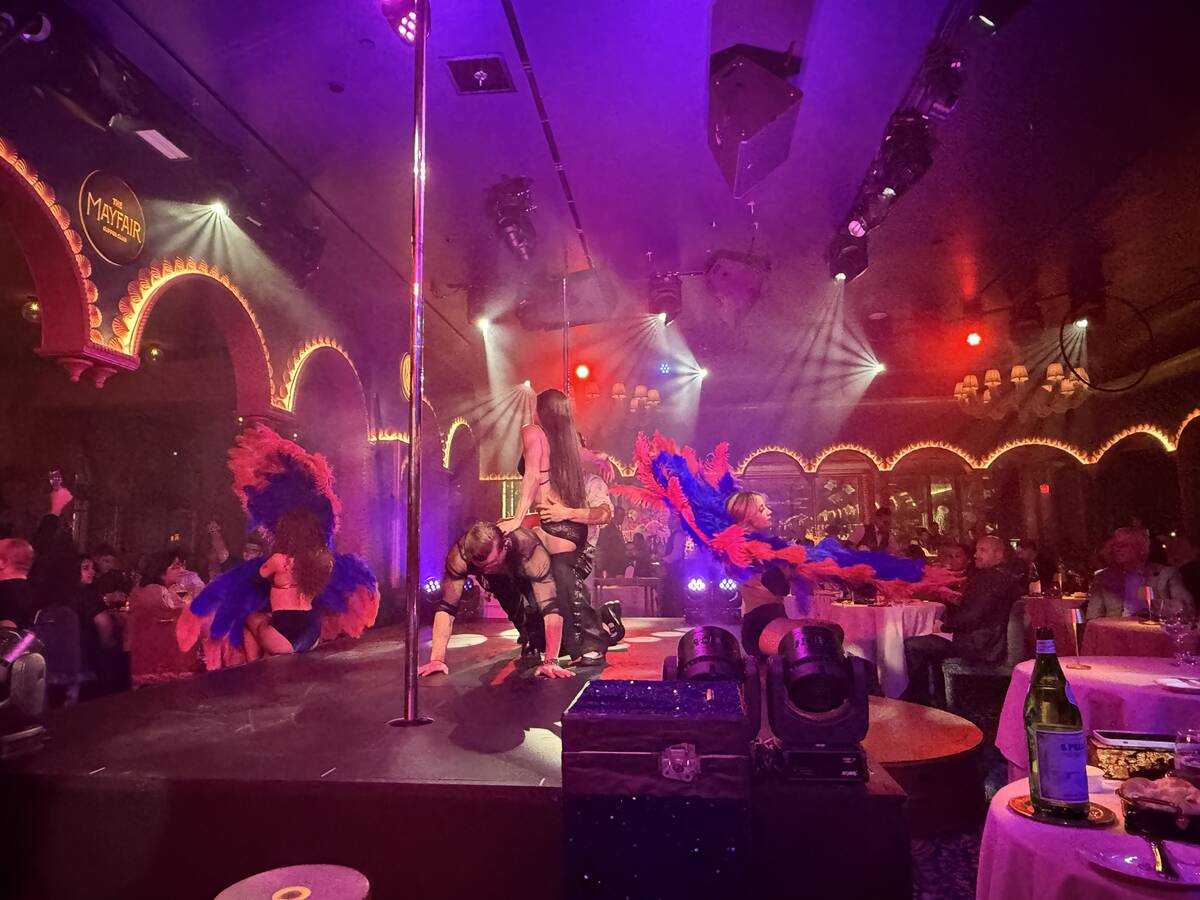 A look at the new dinner show at Mayfair Supper Club at Bellagio. (John Katsilometes/Las Vegas ...