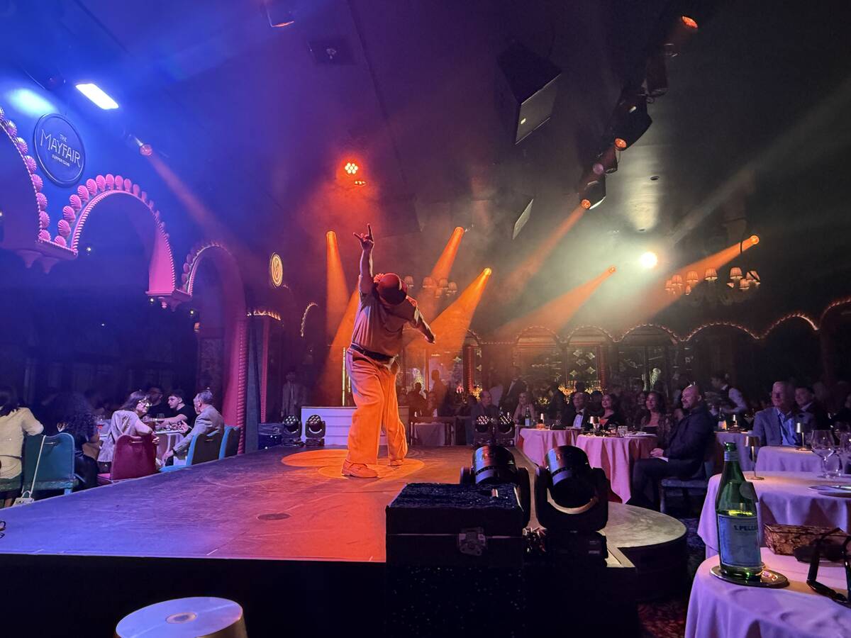 A look at the new dinner show at Mayfair Supper Club at Bellagio. (John Katsilometes/Las Vegas ...