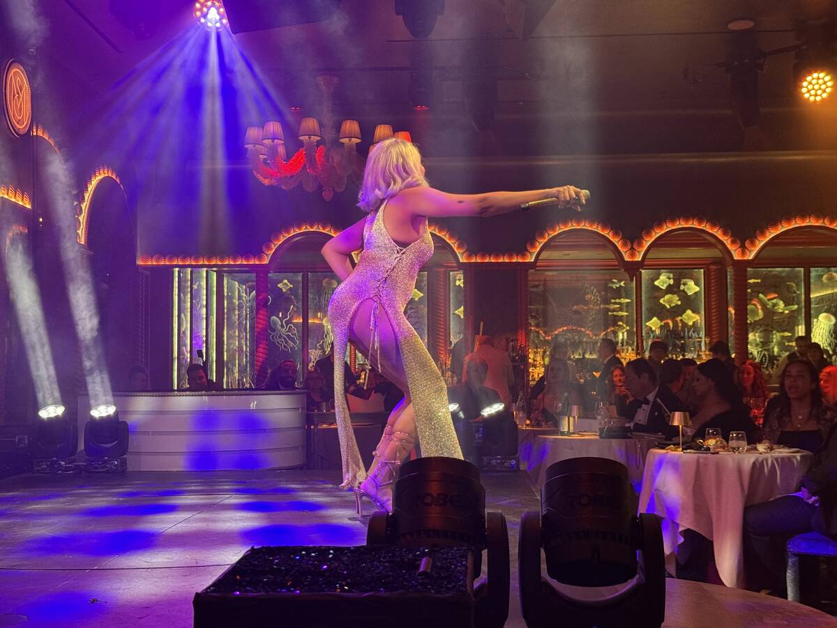 A look at the new dinner show at Mayfair Supper Club at Bellagio. (John Katsilometes/Las Vegas ...