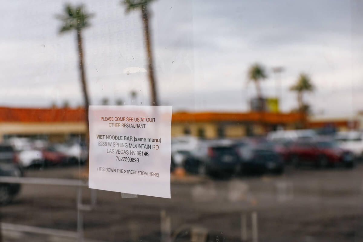 The exterior of the now-closed Phở Số 1, which has shut down after 31 years in op ...