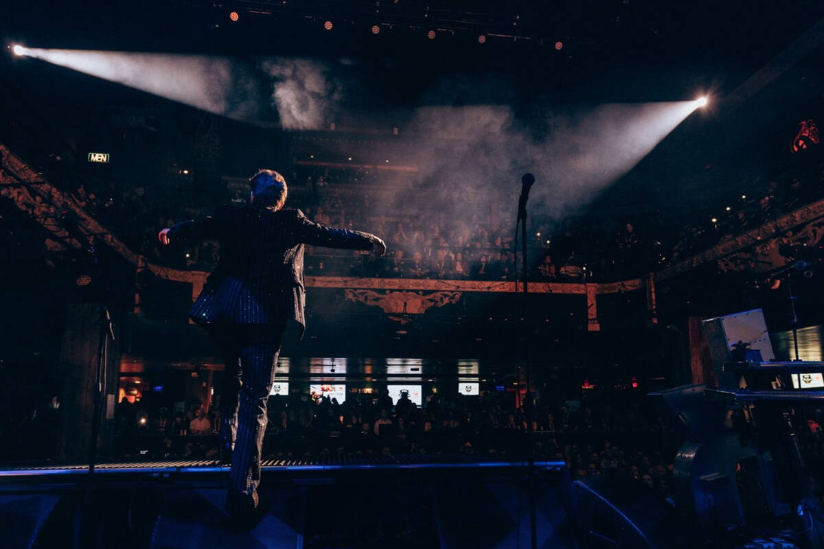 The Killers at House of Blues Las Vegas for a private event on Tuesday, Jan. 30, 2026. (Chris P ...