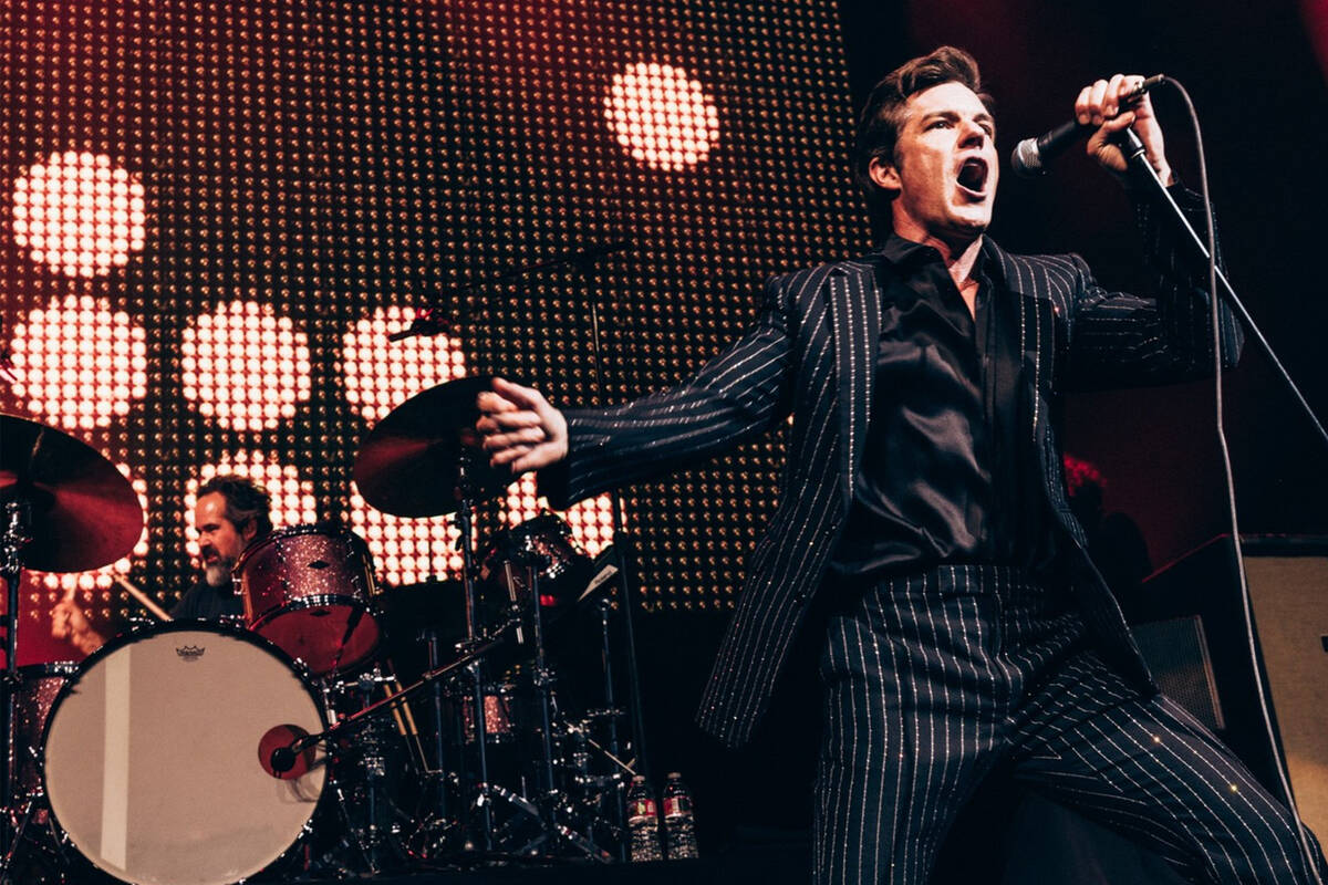 The Killers at House of Blues Las Vegas for a private event on Tuesday, Jan. 30, 2026. (Chris P ...