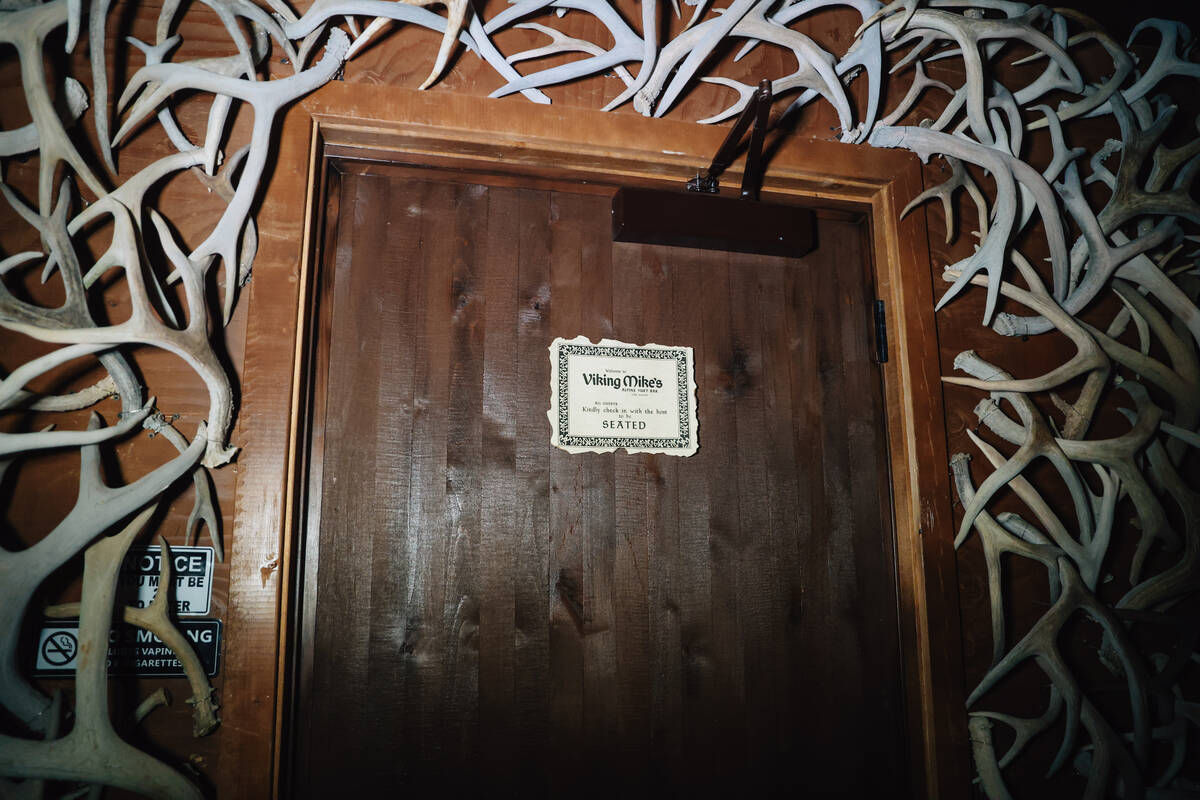 Viking Mike’s Alpine Yurt Bar Saturday, Jan. 3, 2026, in Las Vegas. (Madeline Carter/Las ...