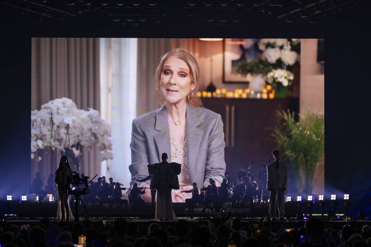 A video message from Celine Dion during the dress rehearsal and preview show of the first semif ...