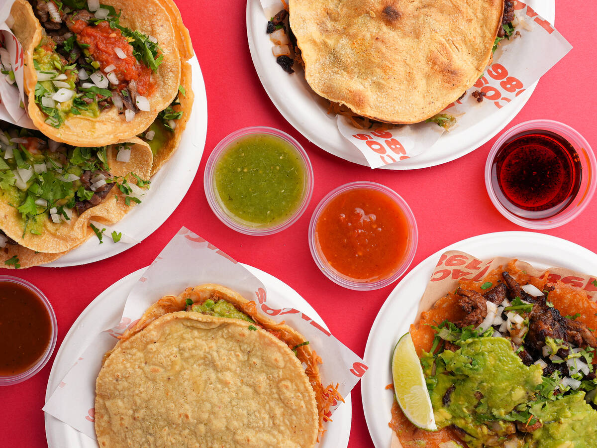 Tacos and related dishes from Tacos 1986 out of Los Angeles, which is opening a location in the ...