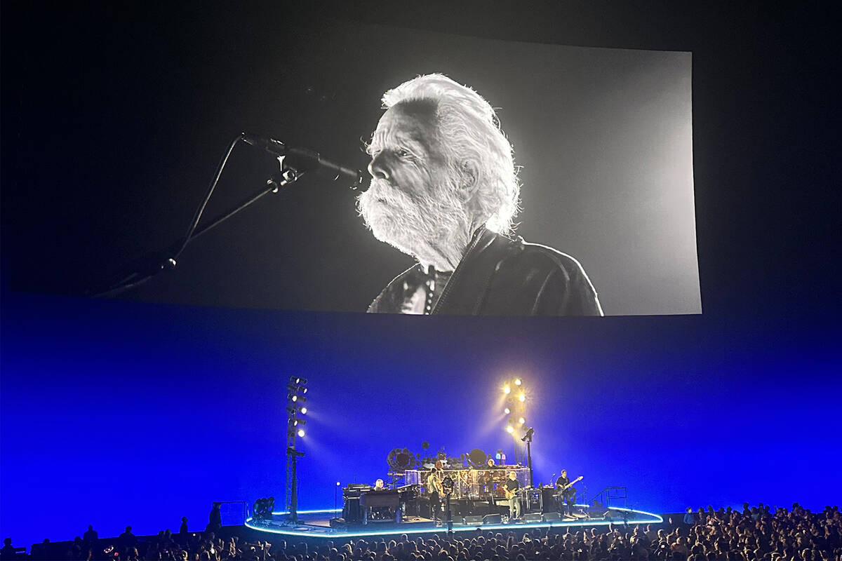 Bob Weir is shown during Dead & Company's opening night at the Sphere on Thursday, May 16, 2024 ...