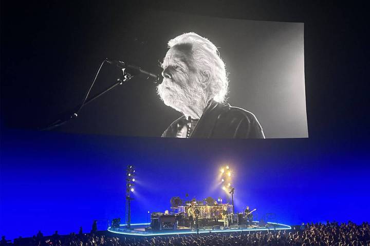 Bob Weir is shown during Dead & Company's opening night at the Sphere on Thursday, May 16, 2024 ...