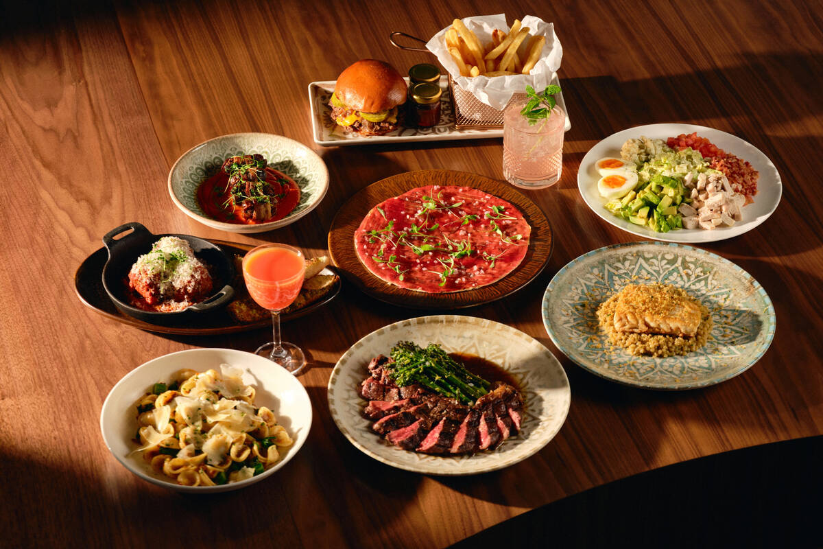 A spread of dishes from Hearthstone Kitchen & Cellar in the west of the Las Vegas Valley, on Ja ...