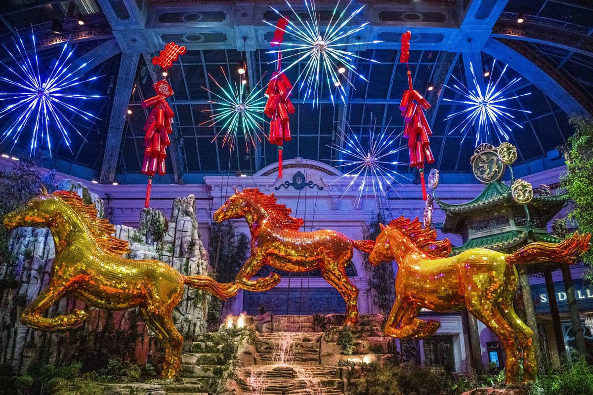 Bellagio’s Lunar New Year display honors Year of the Horse