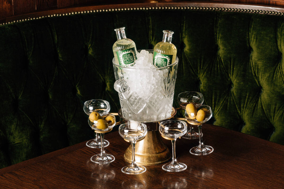 Martini service from The Corner Store, the buzzy New York City restaurant set to open at The Co ...