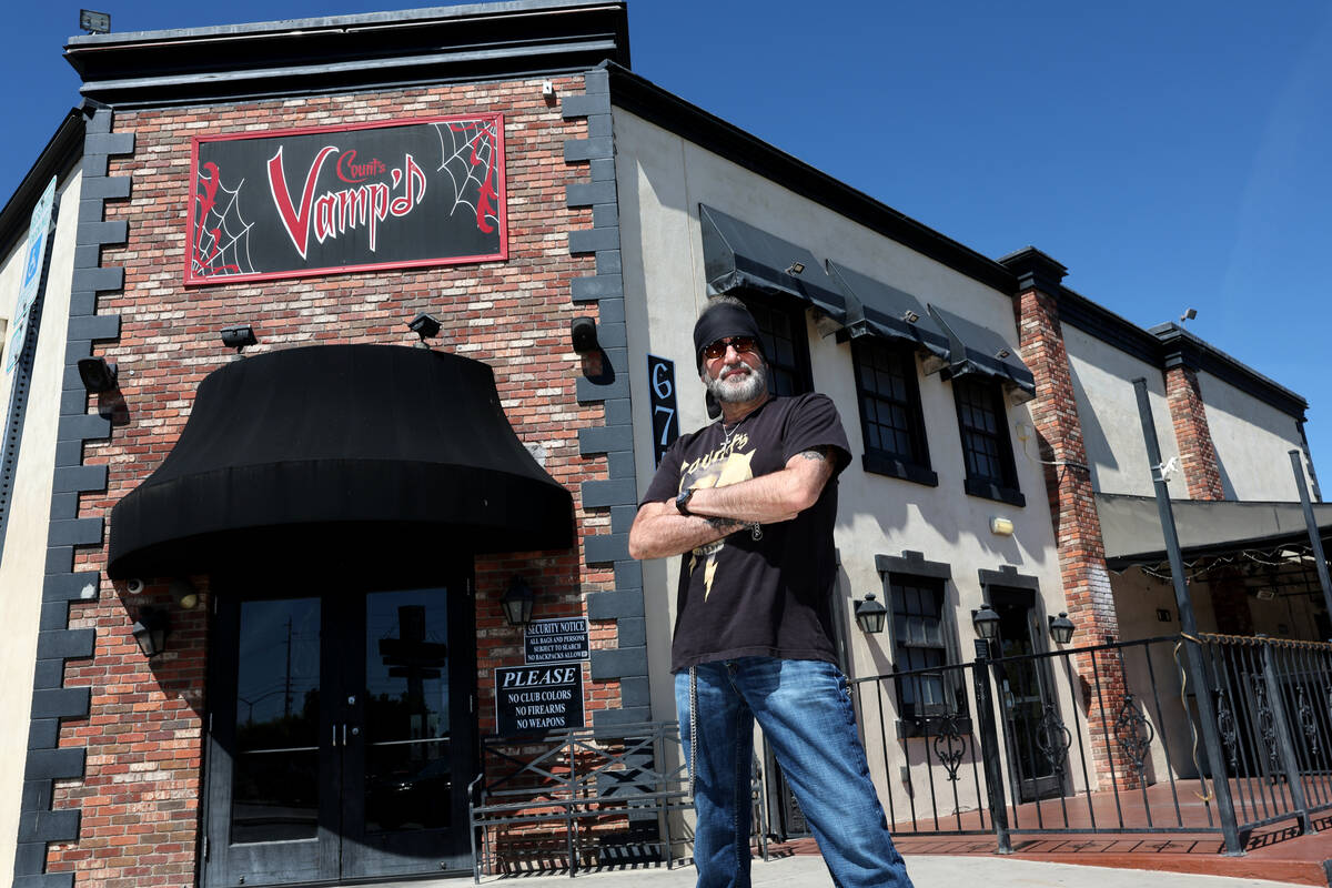 Danny Koker poses at his Count’s Vamp’d Bar & Grille in Las Vegas Friday, May ...