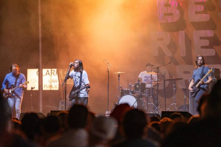 Rival Schools performs on the third street stage during Best Friends Forever Fest at the Downto ...