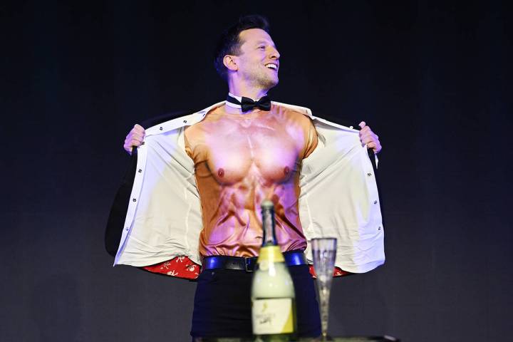 Magician Mat Franco makes a special appearance during the grand opening of Chippendales at The ...