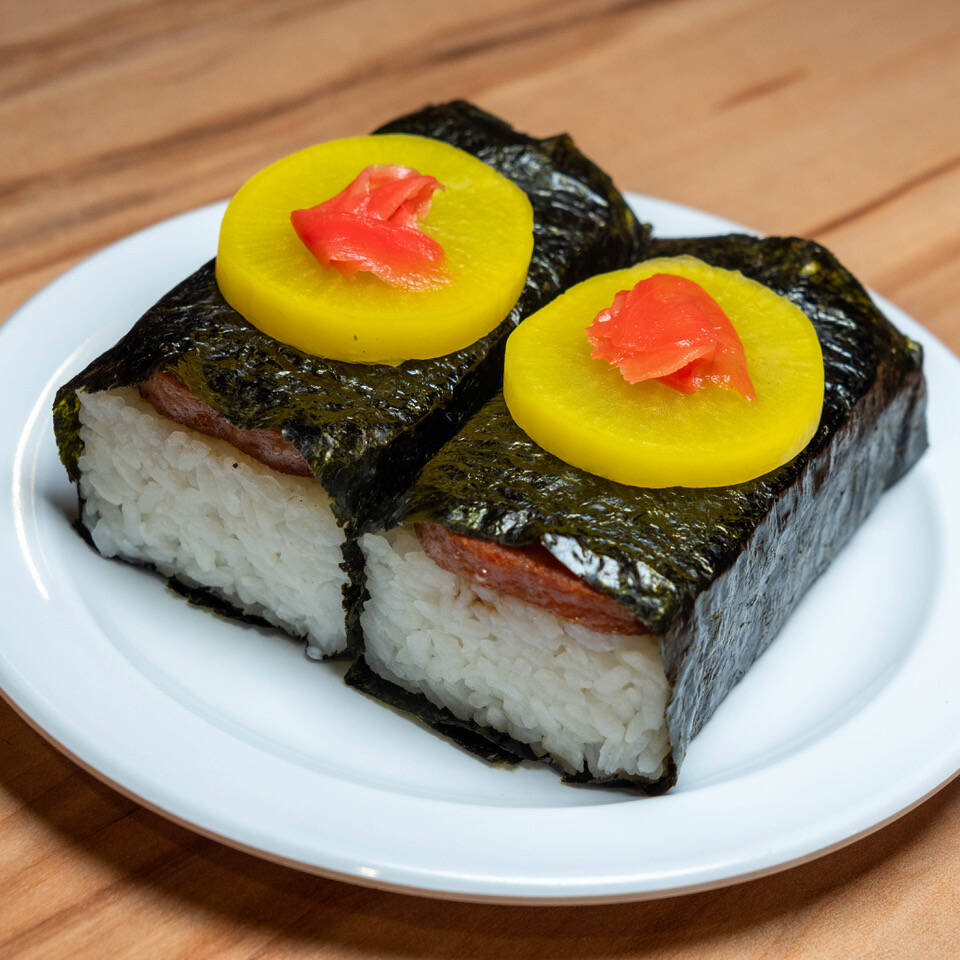 Spam musubi from Aloha Specialties in the California Hotel in downtown Las Vegas. (Boyd Gaming)
