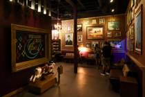 An interior view of Bizarre Bar is seen Wednesday, April 8, 2026, in Las Vegas. (Chase Stevens/ ...