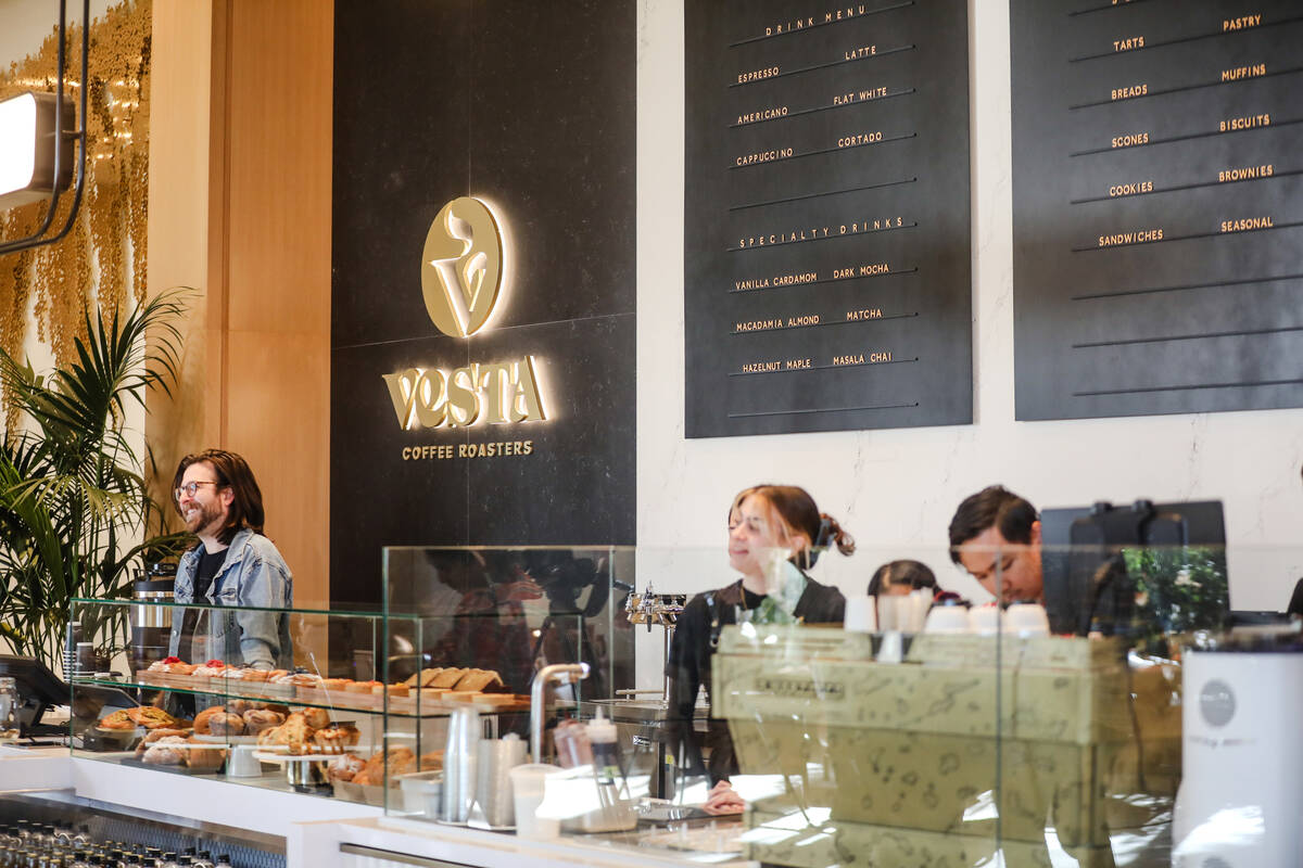 Vesta Coffee Roasters in the lobby at Durango Resort and Casino in Las Vegas, Monday, Dec. 4, 2 ...