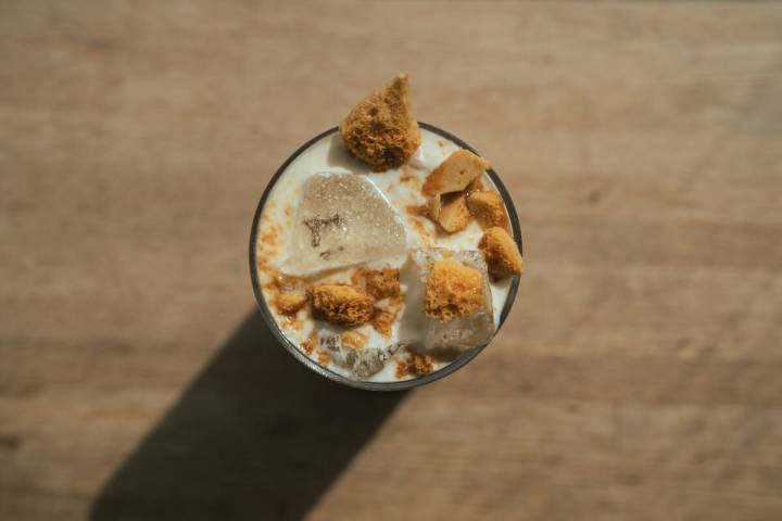 The seasonal Honeycomb Latte from Vesta Coffee Roasters. (Katrina Albana)