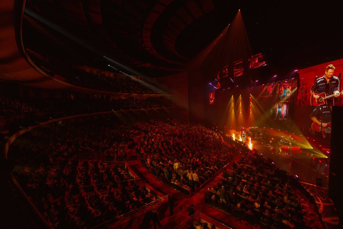 Blake Shelton opens the second run of his residency production at the Colosseum at Caesars Pala ...