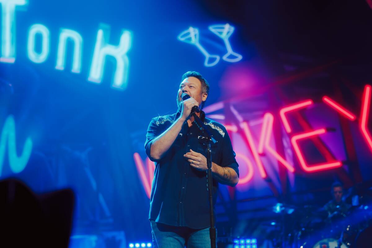 Blake Shelton opens the second run of his residency production at the Colosseum at Caesars Pala ...