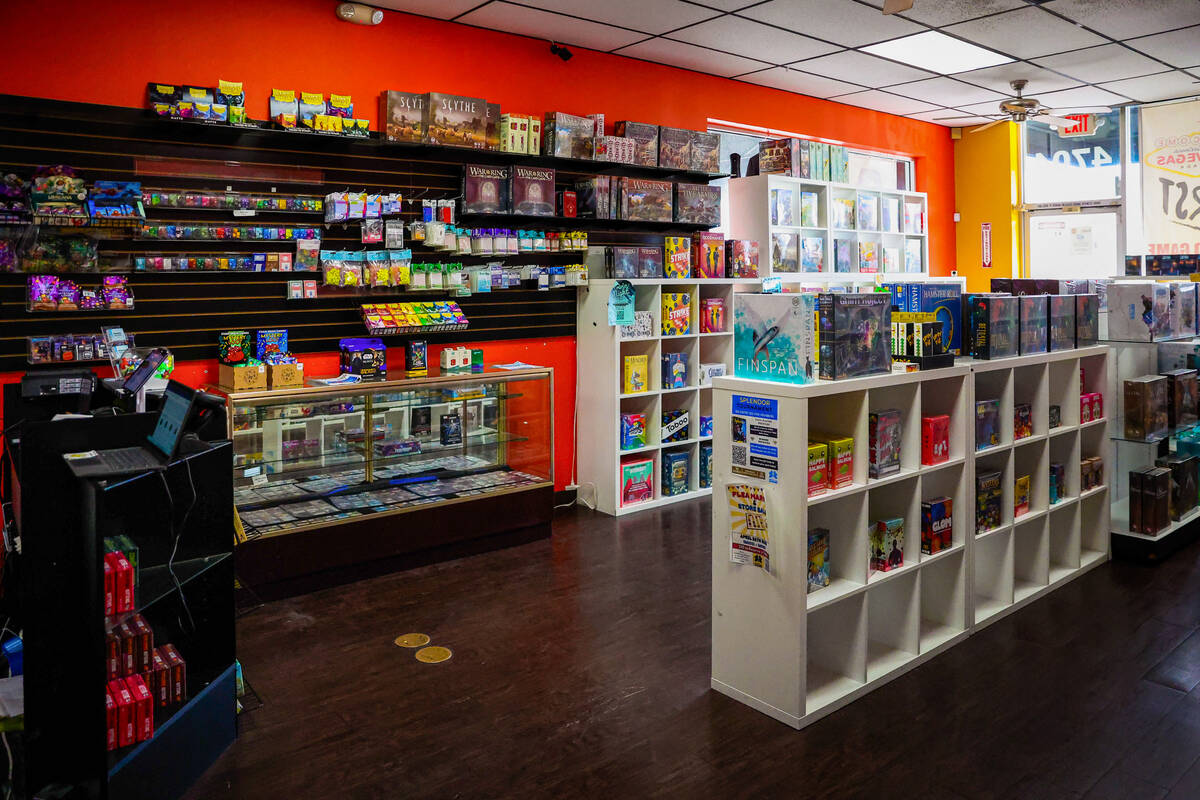 The interior of Meeplevile Board Game Cafe in Las Vegas. (Madeline Carter/Las Vegas Review-Journal)