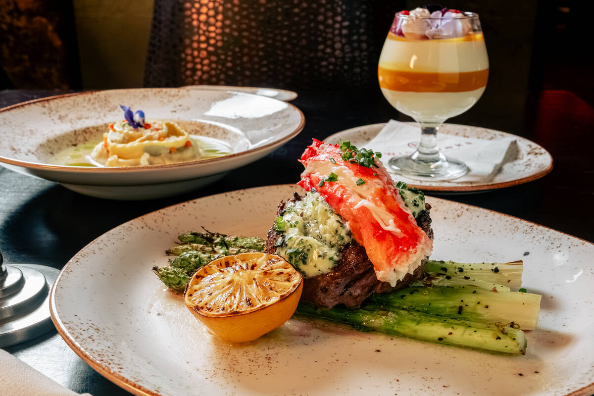 Surf and turf for Valentine's Day 2026 at Twin Creeks Steakhouse in Silverton. (Eugene De La Cruz)