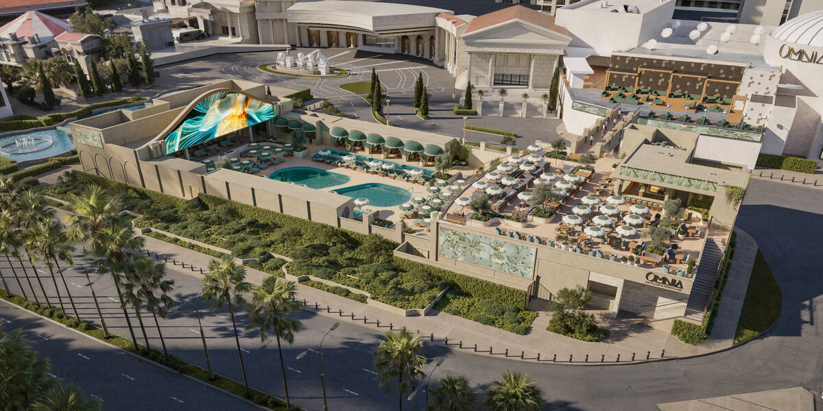 Omnia Dayclub & Skybar is shown in this rendering. (Tao Group Hospitality)