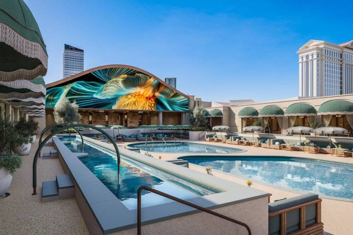 Omnia Dayclub & Skybar is shown in this rendering. (Tao Group Hospitality)