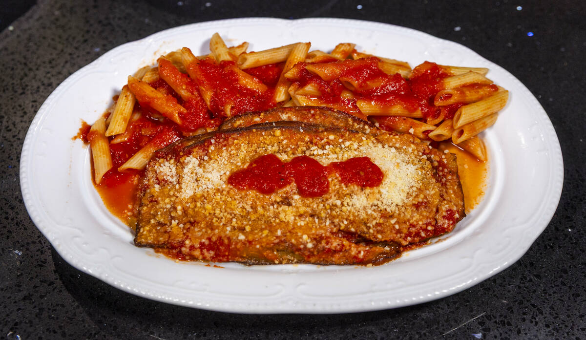 Eggplant Parmigiana from Carmine's Pizza Kitchen, which is celebrating its 50th anniversary in ...