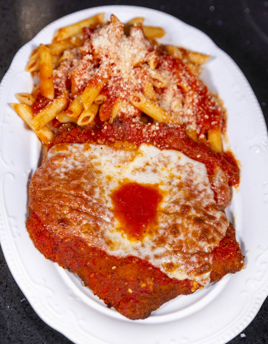 Chicken Parmigiana from Carmine's Pizza Kitchen, which is celebrating its 50th anniversary in F ...