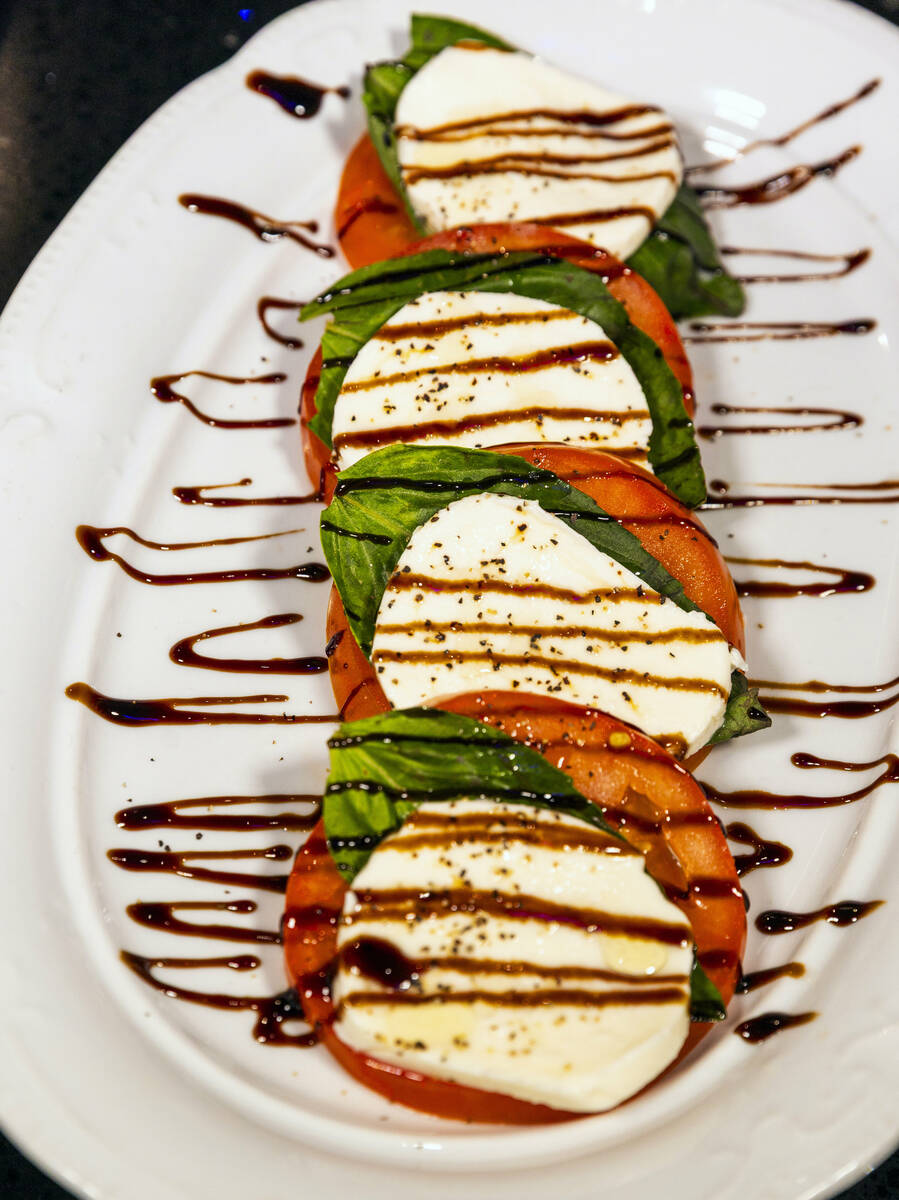 A Caprese salad from Carmine's Pizza Kitchen, which is celebrating its 50th anniversary in Febr ...