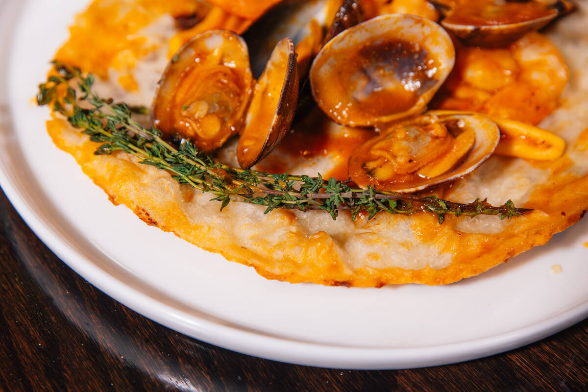 Cavetelli Al Frutti Di Mare Al Forno Milano is served at Milano in Town Square Friday, Jan. 30, ...