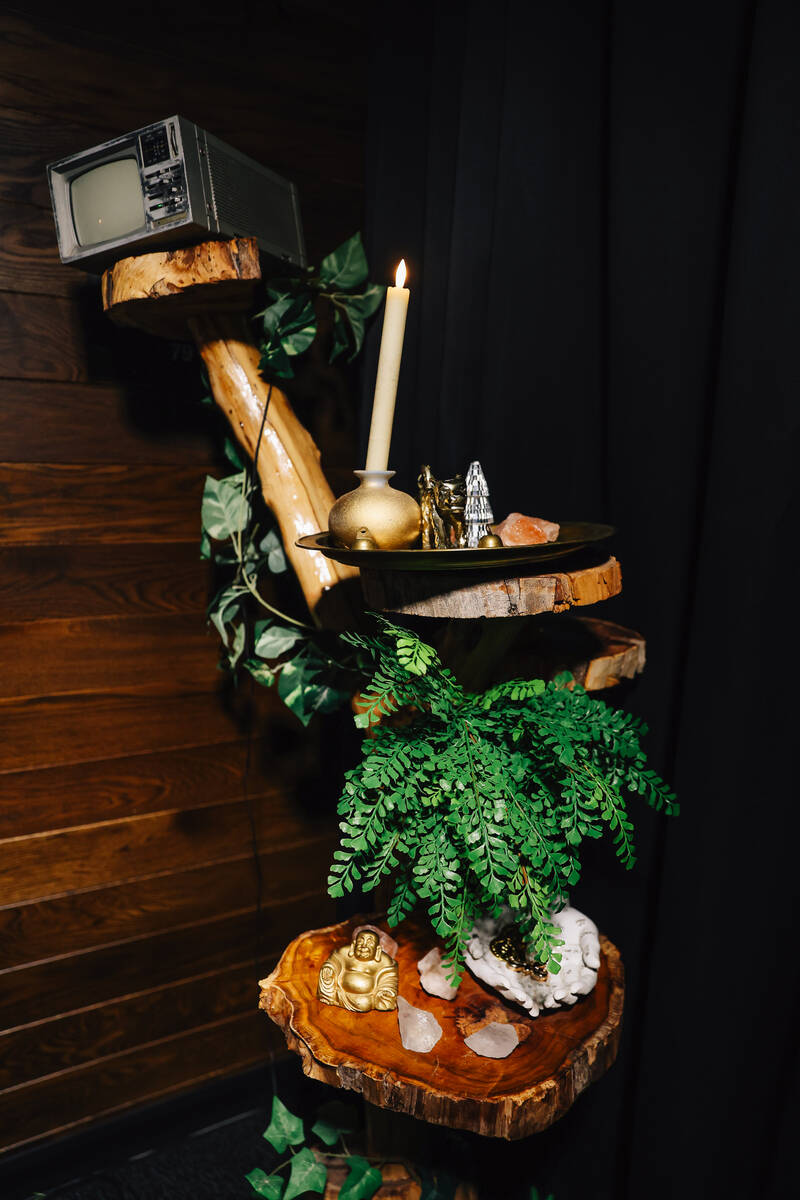 Decor at Pachi Pachi in downtown Las Vegas Saturday, Jan. 24, 2026, in Las Vegas. (Madeline Car ...