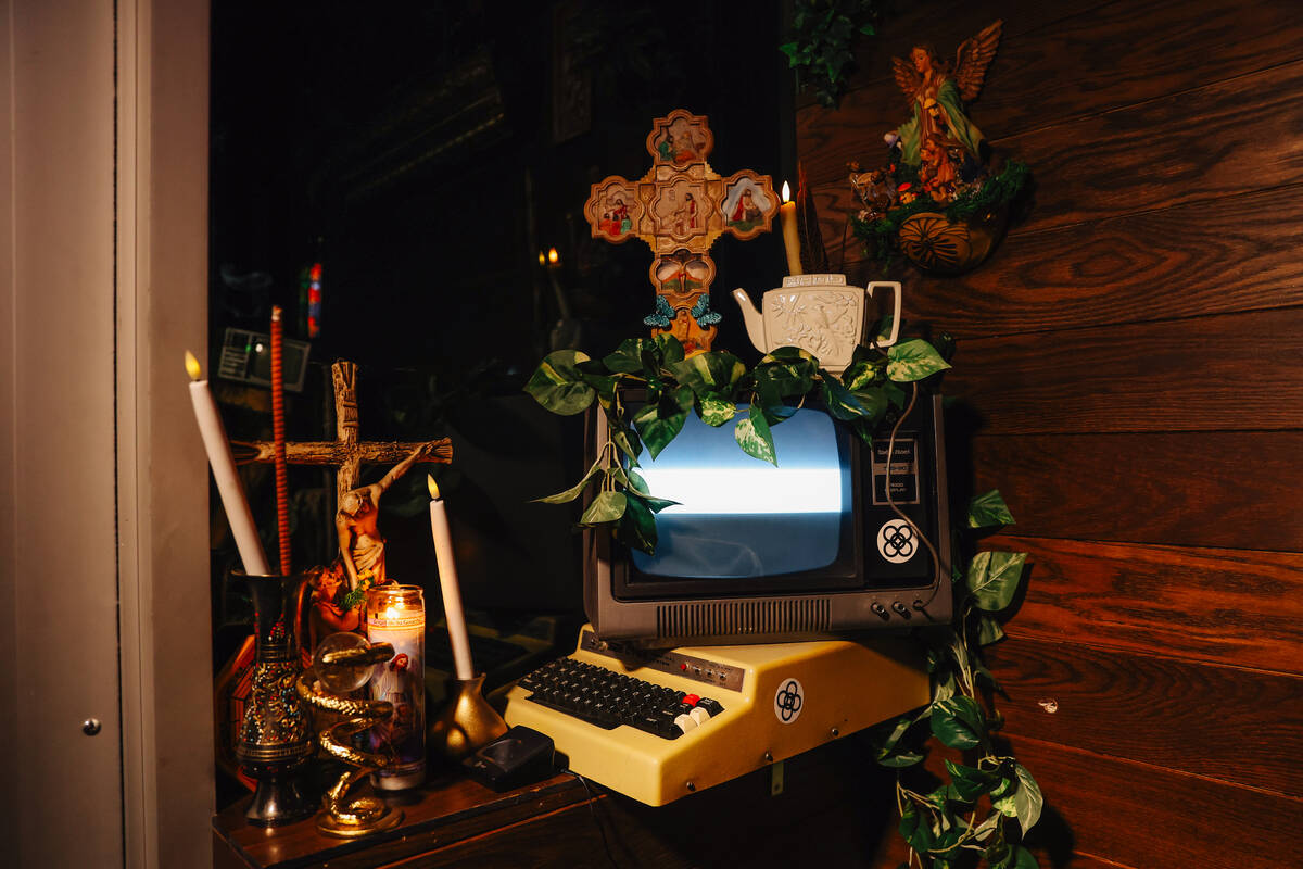 Decor at Pachi Pachi in downtown Las Vegas Saturday, Jan. 24, 2026, in Las Vegas. (Madeline Car ...