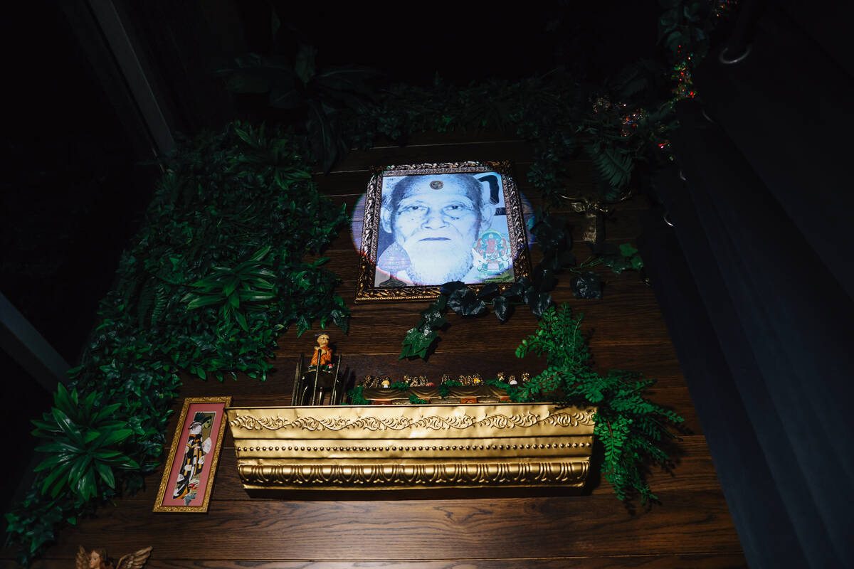 Decor at Pachi Pachi in downtown Las Vegas Saturday, Jan. 24, 2026, in Las Vegas. (Madeline Car ...