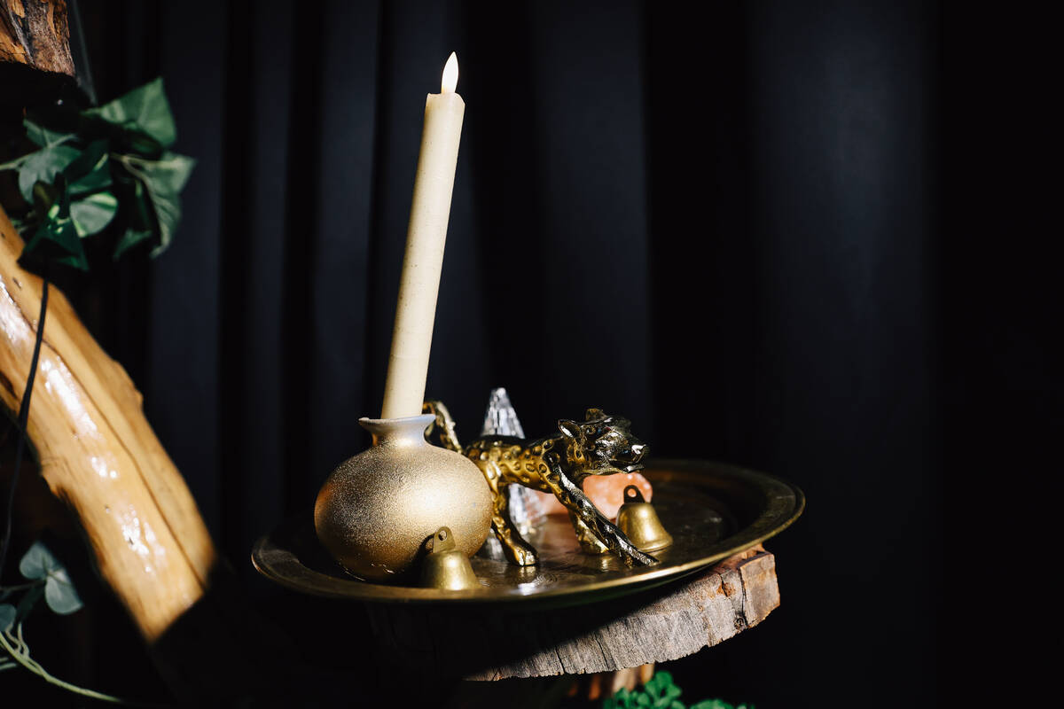 Decor at Pachi Pachi in downtown Las Vegas Saturday, Jan. 24, 2026, in Las Vegas. (Madeline Car ...