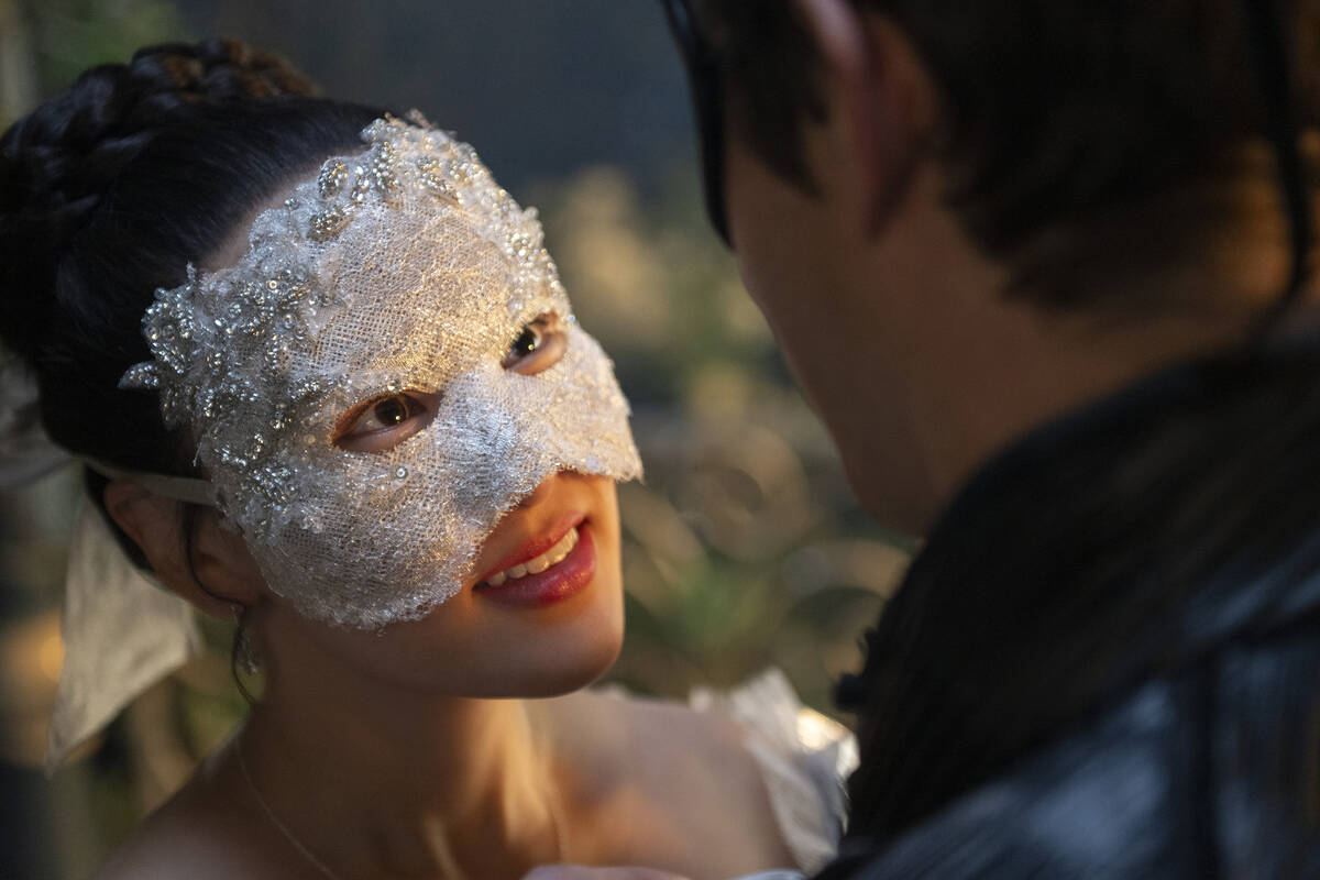 Yerin Ha as Sophie Baek in a scene from "Bridgerton." The first four episodes of Seas ...