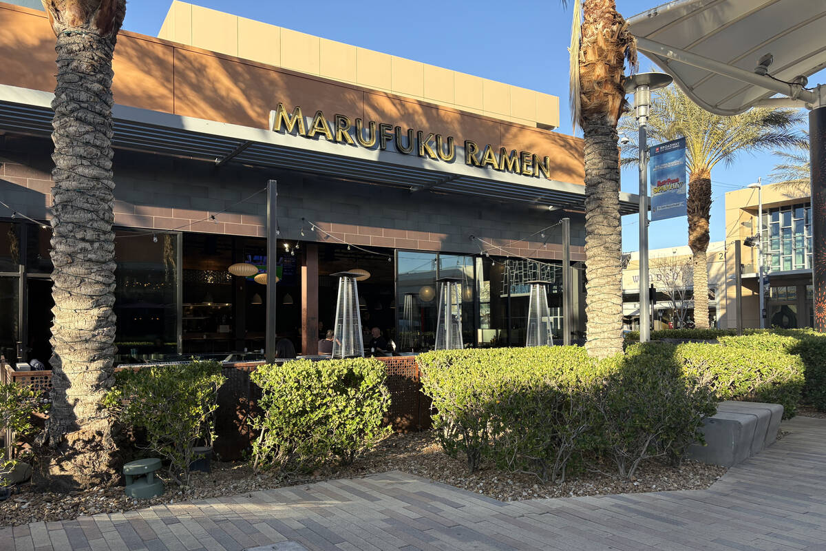 The exterior of the new Marufuku Ramen in Downtown Summerlin, on Feb. 3, 2026. (Aniea Collins/L ...
