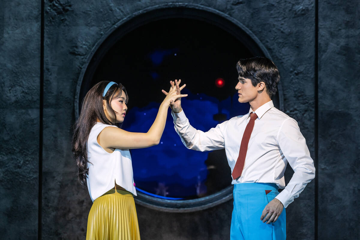 Helen J Shen and Darren Criss in the original Broadway production of "Maybe Happy Ending." (Mat ...