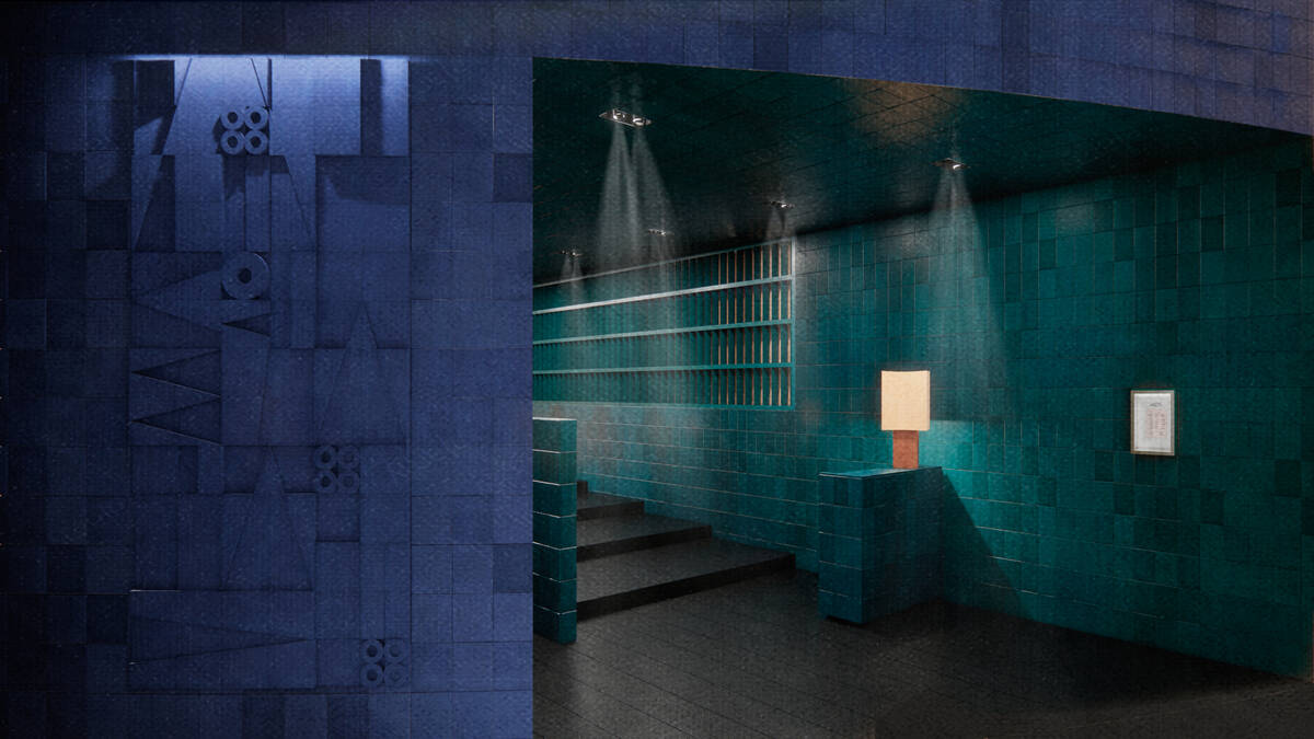 A rendering of the vestibule of Cantina Contramar, set to open in late March 2026 at the Fonnta ...