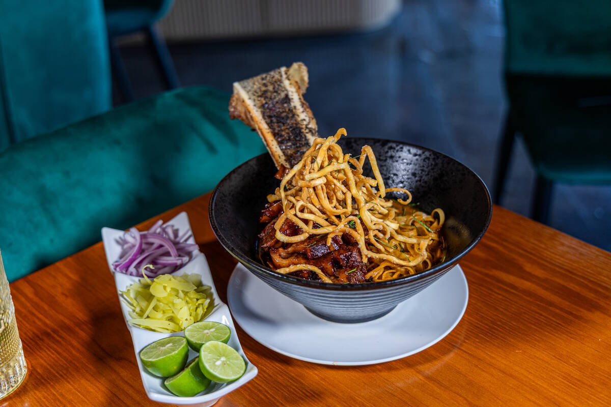 Bone marrow and short rib khao soi from Amata Modern Thai restaurant in Las Vegas. (Amata Moder ...
